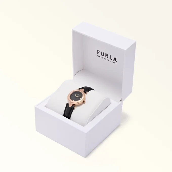 Furla Arch-Bar Uhr mit rundem Gehäuse