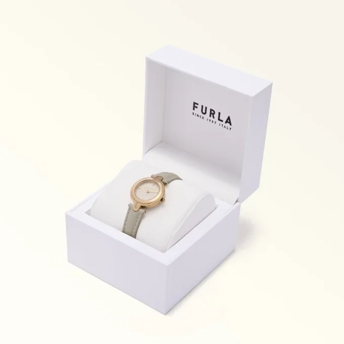 Furla Arch-Bar Uhr mit rundem Gehäuse